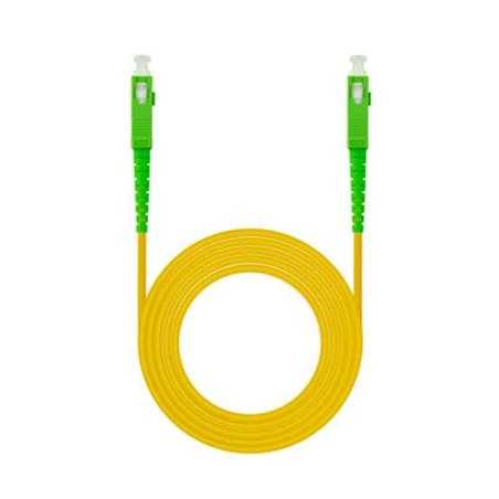 Nanocable Cable fibra SC/APC LSZH Amarillo 10m