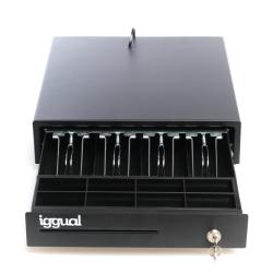 iggual Cajón Portamonedas IRON-15 37cm 4+8 negro