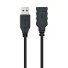 Nanocable Cable USB 3.0 Tipo A/M-A/H Negro 3.0 m