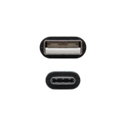 Nanocable Cable USB 2.0 3A Tipo USB-C/M-A/M 0.5 M