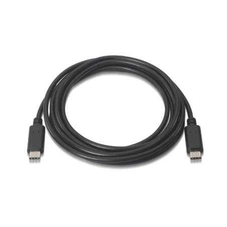 Aisens Cable USB 2.0 3A tipo C/M-C/M negro 1.0m