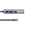 Aisens Conversor USB 3.1 Ethernet + 3 USB3.0 gris