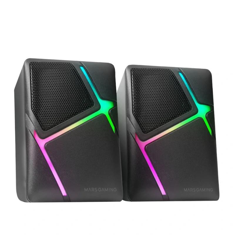 Mars Gaming Altavoces MS-H RGB Negro Mars Gaming Altavoces MS-H RGB Negro