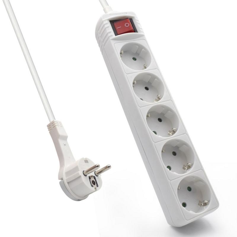 EWENT EW3955 Regleta 5 Tomas / 1 interruptor 1.5m EWENT EW3955 Regleta 5 Tomas / 1 interruptor 1.5m
