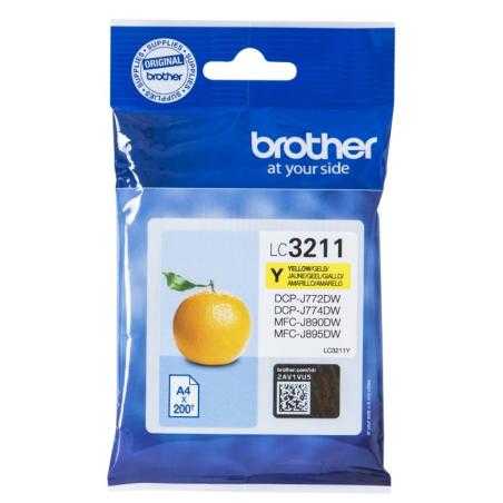 Brother Cartucho LC3211Y Amarillo Blister