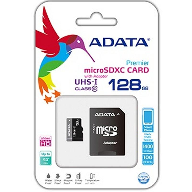 ADATA MicroSDHC 128GB UHS-I CLASS10 c/adapt ADATA MicroSDHC 128GB UHS-I CLASS10 c/adapt