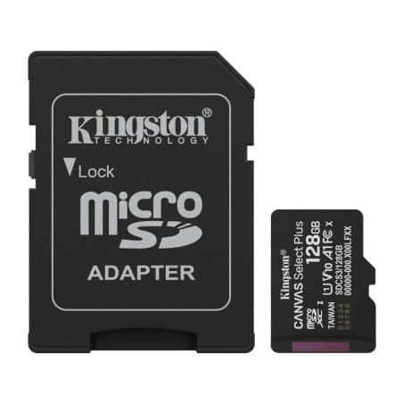 Kingston SDCS3/128GB microSD XC Gen3 150MB/s A1