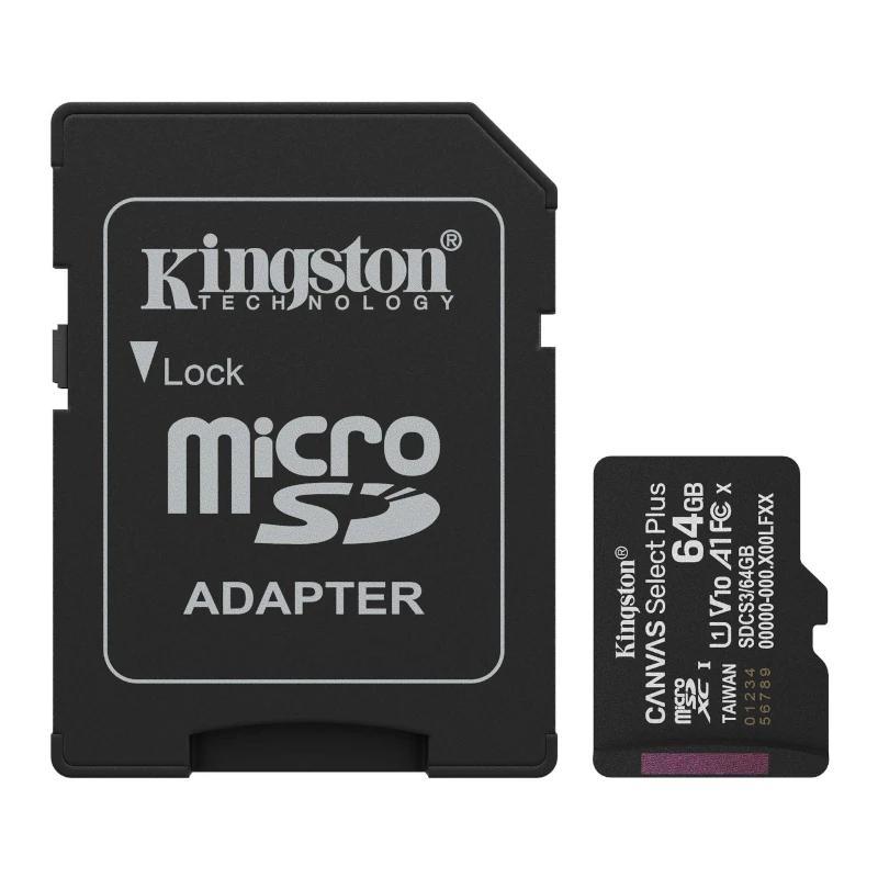 Kingston SDCS3/64GB microSDXC Gen3 100MB/s A1