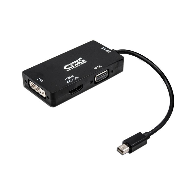 Nanocable Conversor Mini Displayp/VGA/DVI/HDMI 3E Nanocable Conversor Mini Displayp/VGA/DVI/HDMI 3E