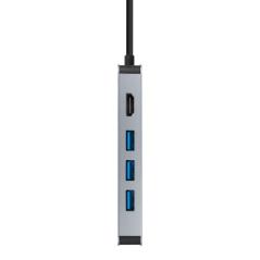 Nanocable Hub 8en1 USB-A+HDMI+USB-C PD+RJ45+TF+SD