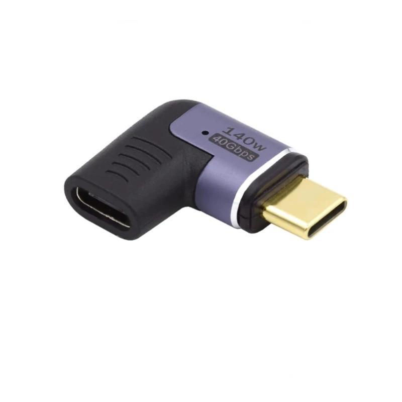 EWENT Adaptador Magnético USB-C 90ºUSB4 PD 140w