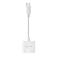 Nanocable Adaptador USB-C a Jack+USB-C/H PD 60W