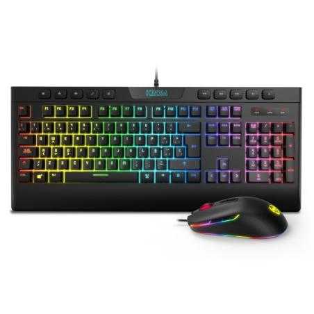 Krom Pack RGB Teclado Membrana y Raton Kalyos SP