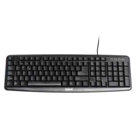 iggual Teclado estándar CK-BASIC-105T negro