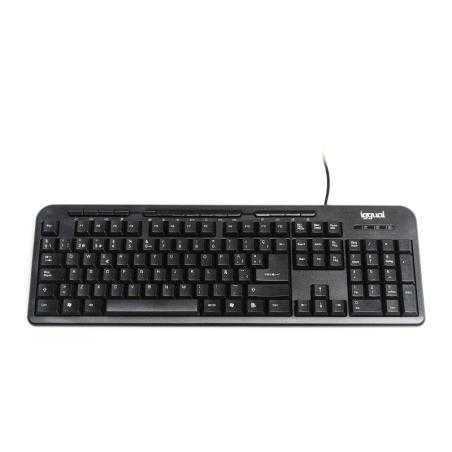 iggual Teclado multimedia CK-BASIC-120T negro