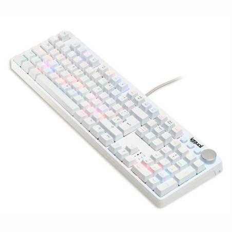 iggual Teclado gaming mecánico PEARL RGB blanco