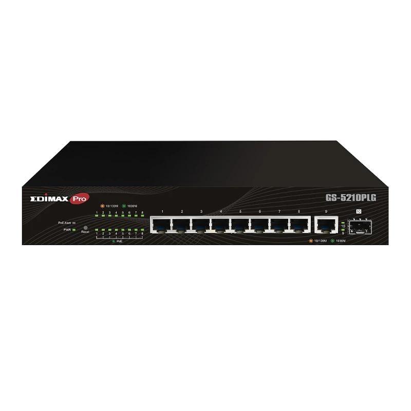 Edimax GS-5210PLG Switch 10xGbE LR PoE+ (1xSFP) Edimax GS-5210PLG Switch 10xGbE LR PoE+ (1xSFP)