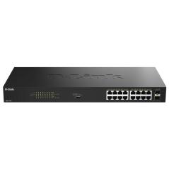 D-Link DGS-1018P/E Switch 16xGbE PoE+ 2xSFP