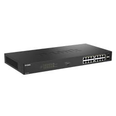 D-Link DGS-1018P/E Switch 16xGbE PoE+ 2xSFP