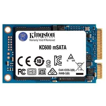 Kingston SKC600MS/512G SSD 512GB TLC 3D mSATA