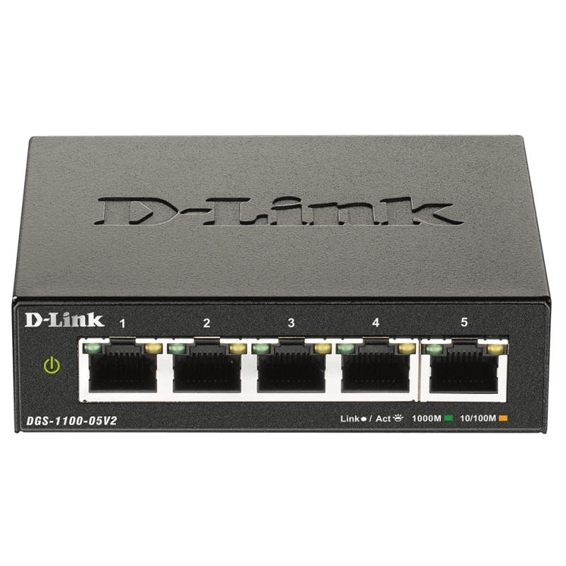D-Link DGS-1100-05V2 Switch 5xGigabit EasySmart D-Link DGS-1100-05V2 Switch 5xGigabit EasySmart