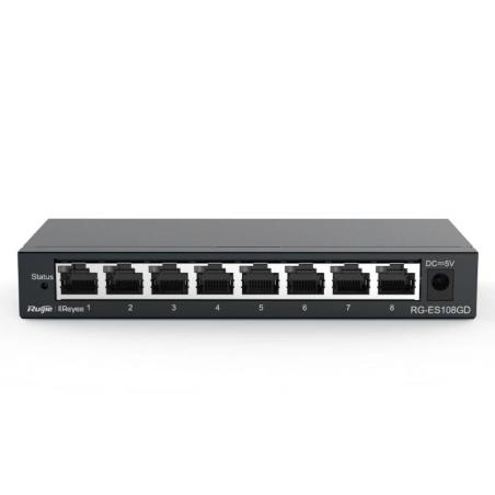 Reyee Unmanaged Switch 8xGb RJ45 Steel Case