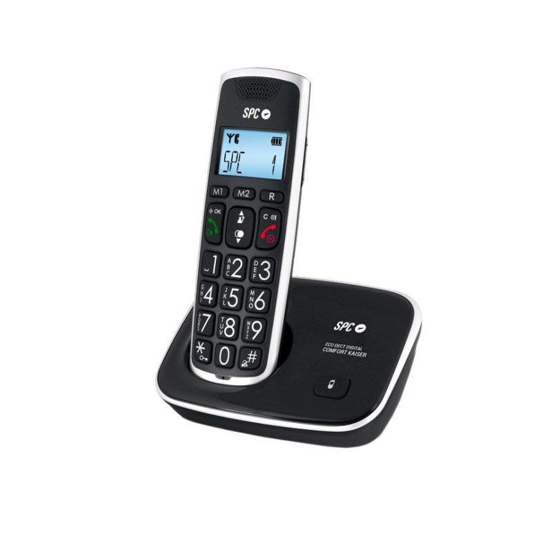 SPC 7608N Telefono DECT CONFORT KAISER Negro SPC 7608N Telefono DECT CONFORT KAISER Negro