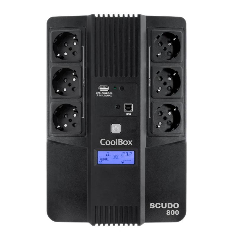 COOLBOX SAI SCUDO3 800VA/480W CON PANTALLA LCD COOLBOX SAI SCUDO3 800VA/480W CON PANTALLA LCD