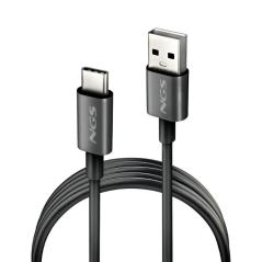 NGS CABLE CARGA RAPIDA USB-A A USB-C 1M NEGRO