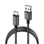 NGS CABLE CARGA RAPIDA USB-A A USB-C 1M NEGRO