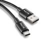 NGS CABLE CARGA RAPIDA USB-A A USB-C 1M NEGRO