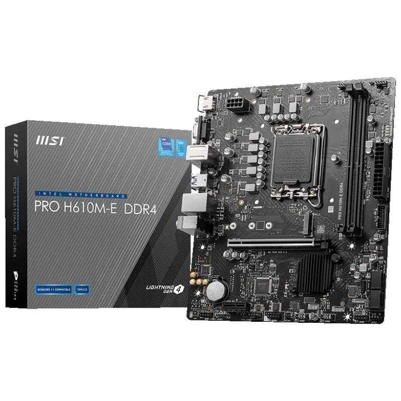 MSI Placa Base PRO H610M-E DDR4 mATX 1700