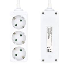 Ewent Ew3958 Regleta 3 tomas Blanco