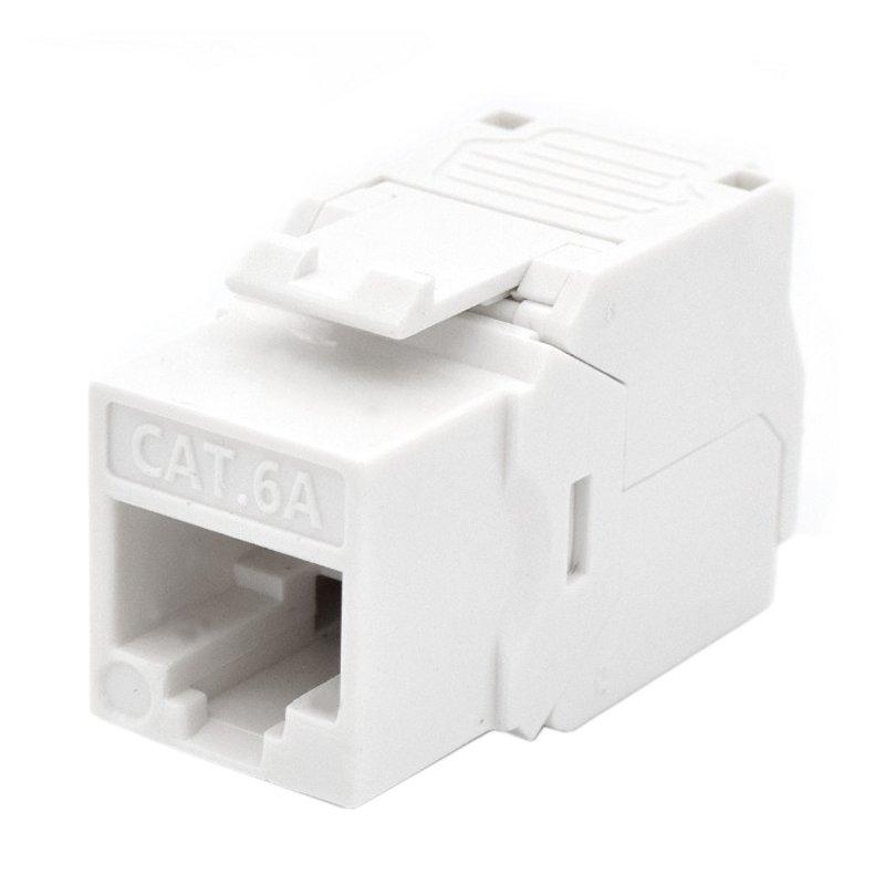 WP Keystone Cat. 6a UTP RJ45/Hembra Blanco WP Keystone Cat. 6a UTP RJ45/Hembra Blanco