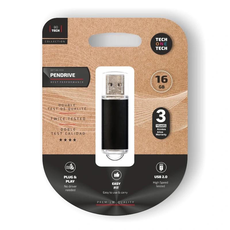 TECH ONE TECH Basic Pendrive 16Gb USB 2.0 Negro TECH ONE TECH Basic Pendrive 16Gb USB 2.0 Negro