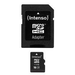 Intenso 3413470 Micro SD clase 10 16GB c/adapt