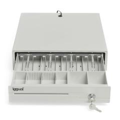 iggual Cajón portamonedas IRON-10W 38cm 4+6 blanco