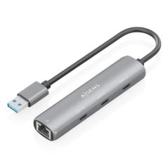 Aisens USB-A 3.0 Dock a RJ45 Hub 3xUSB-C 15cm