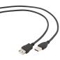 Gembird Cable USB 2.0 Tipo A/M- A/H 1,8m