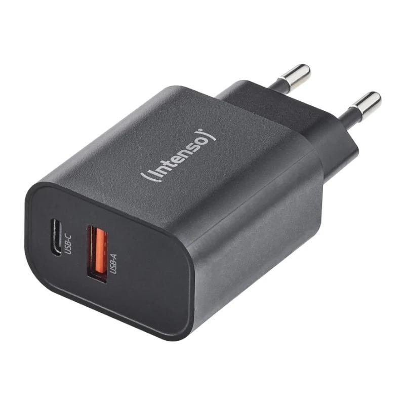 Intenso | Cargador pared GaN W30C² USB-C Negro
