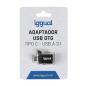 iggual Adaptador USB OTG tipo C a USB-A 3.1 negro iggual Adaptador USB OTG tipo C a USB-A 3.1 negro