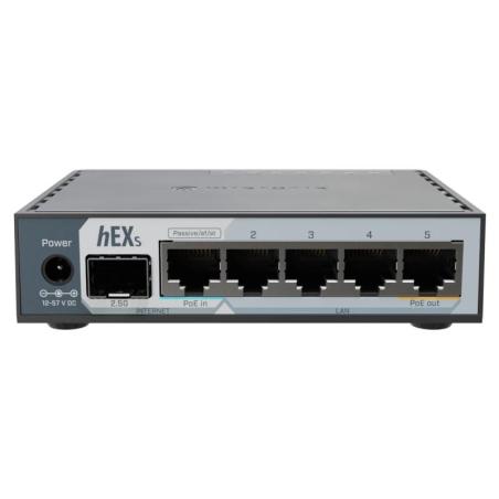 Mikrotik E60iUGS hEX Router 5xGbE PoE-I/O 1x2.5SFP