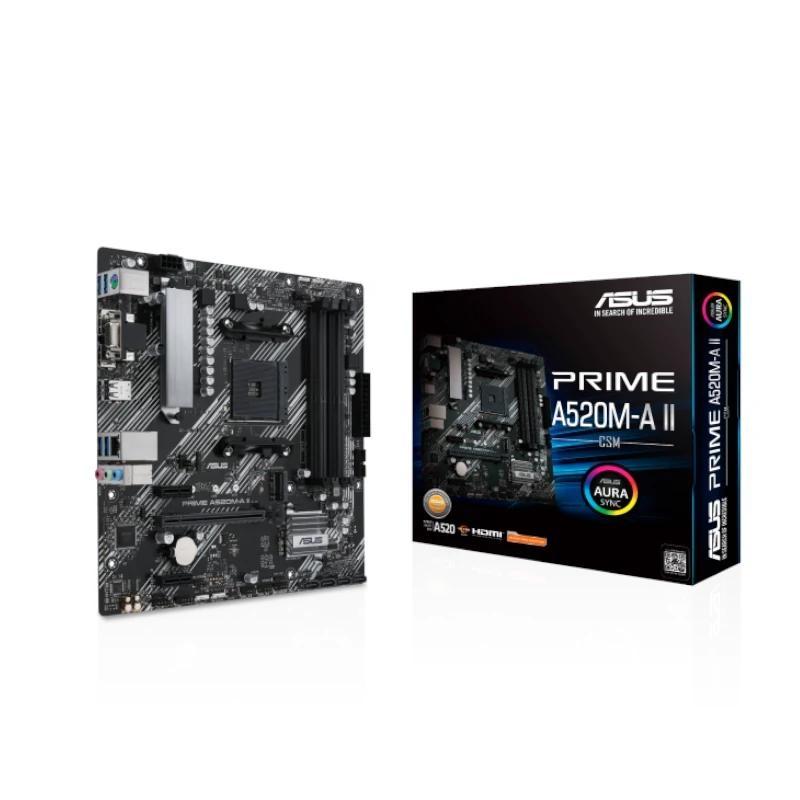 Asus Placa Base PRIME A520M-A II CSM mATX AM4 Asus Placa Base PRIME A520M-A II CSM mATX AM4