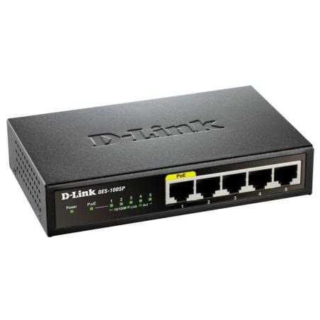 D-Link DES-1005P Switch 5x10/100Mbps 1xPoE