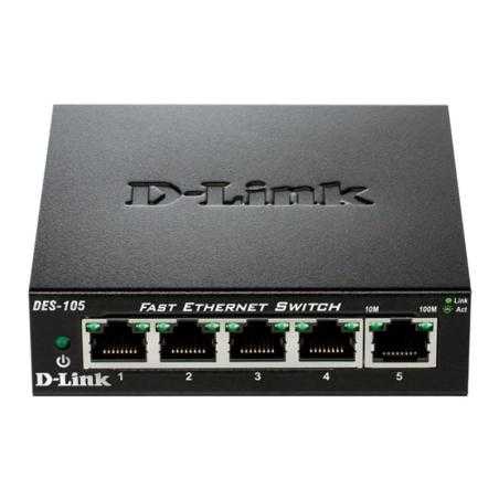 D-Link DES-105 Switch 5x10/100Mbps Metal