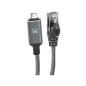 EWENT Cable USB-C 3.1 A RJ45 CAT6 FTP, 1Gbps, 1,5m
