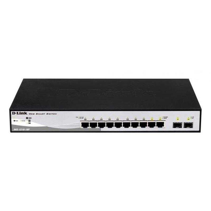 D-Link DGS-1210-10P/E Switch 8xGB PoE 2xSFP