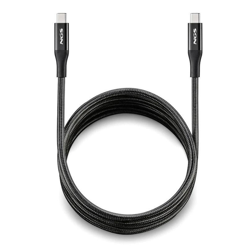 NGS Cable carga rapida USB C a USB C de 2 m NGS Cable carga rapida USB C a USB C de 2 m