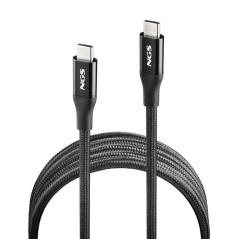 NGS Cable carga rapida USB C a USB C de 2 m