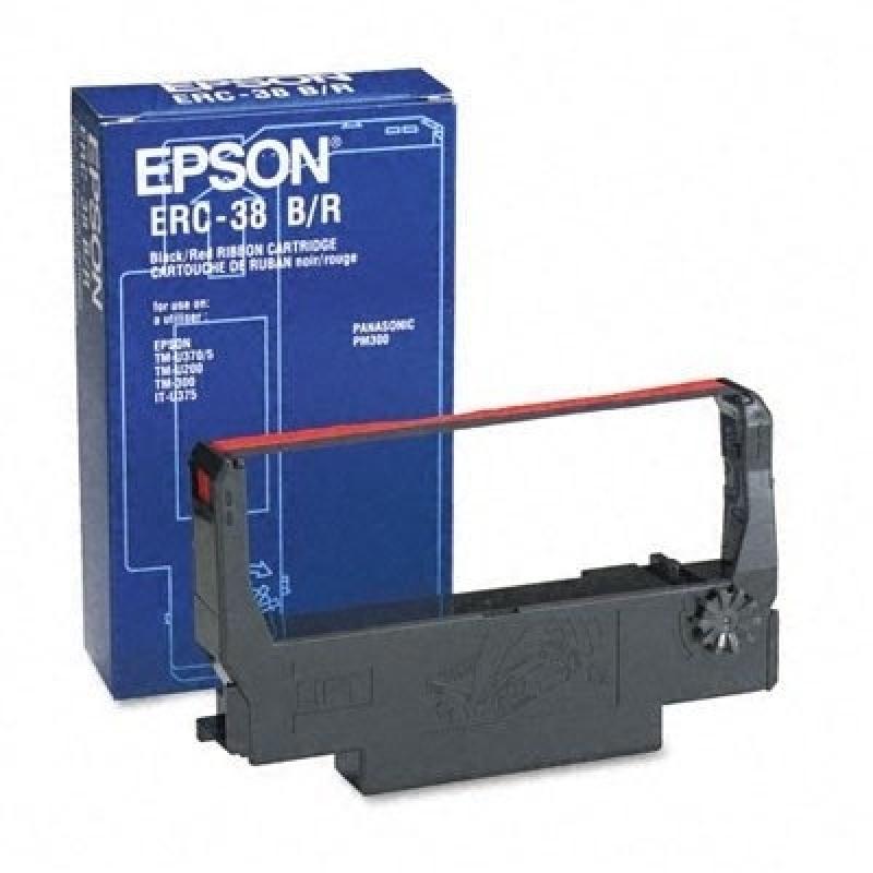 Epson Cinta ERC-38BR Negro/Rojo TMU200/U300 Epson Cinta ERC-38BR Negro/Rojo TMU200/U300